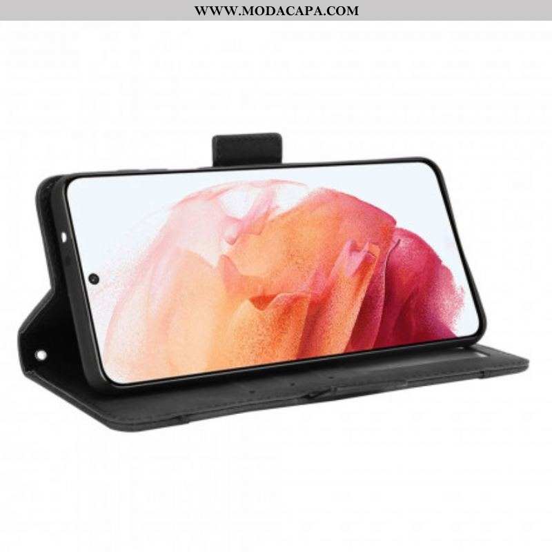 Capa De Couro Para Samsung Galaxy S21 Plus 5G Multi-card Premier Class