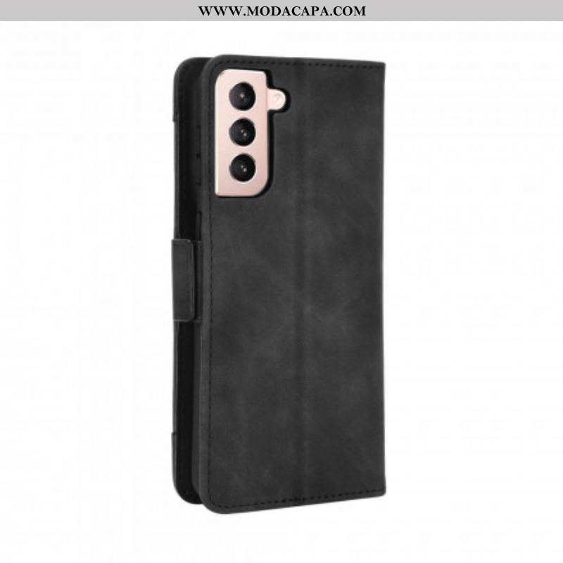 Capa De Couro Para Samsung Galaxy S21 Plus 5G Multi-card Premier Class