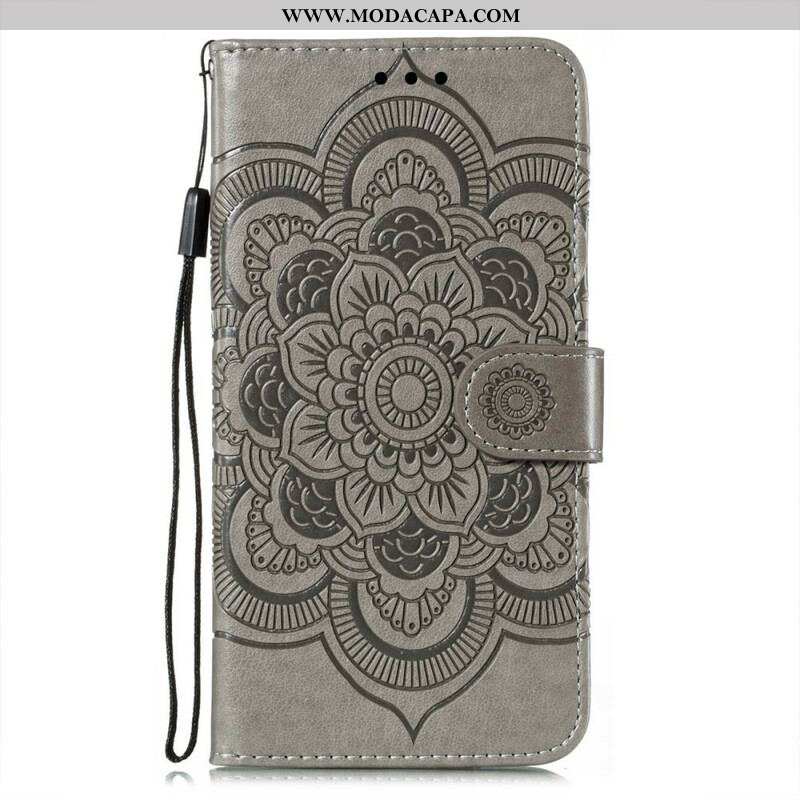 Capa Folio Para Samsung Galaxy S21 Plus 5G Mandala Completa