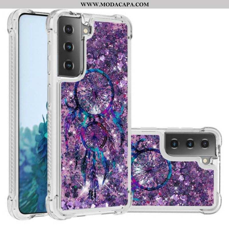 Capa Para Samsung Galaxy S21 Plus 5G Apanhador De Sonhos Glitter