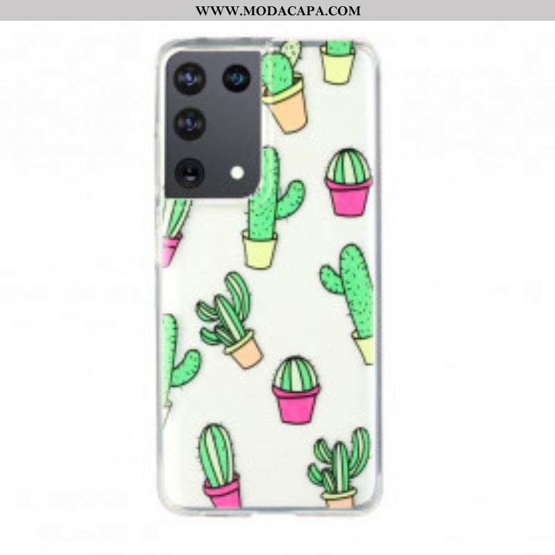 Capa Para Samsung Galaxy S21 Ultra 5G Mini Cactos