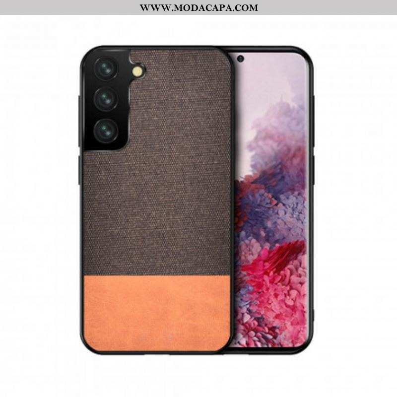 Capa Para Samsung Galaxy S21 Ultra 5G Couro Falso De Textura Dupla