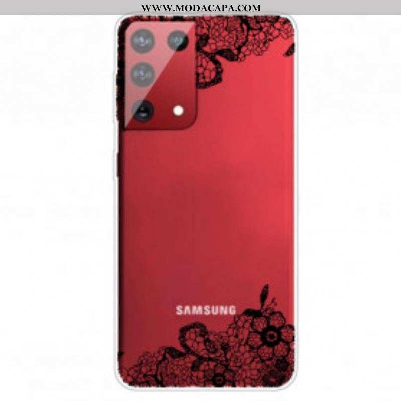 Capa Para Samsung Galaxy S21 Ultra 5G Renda Fina