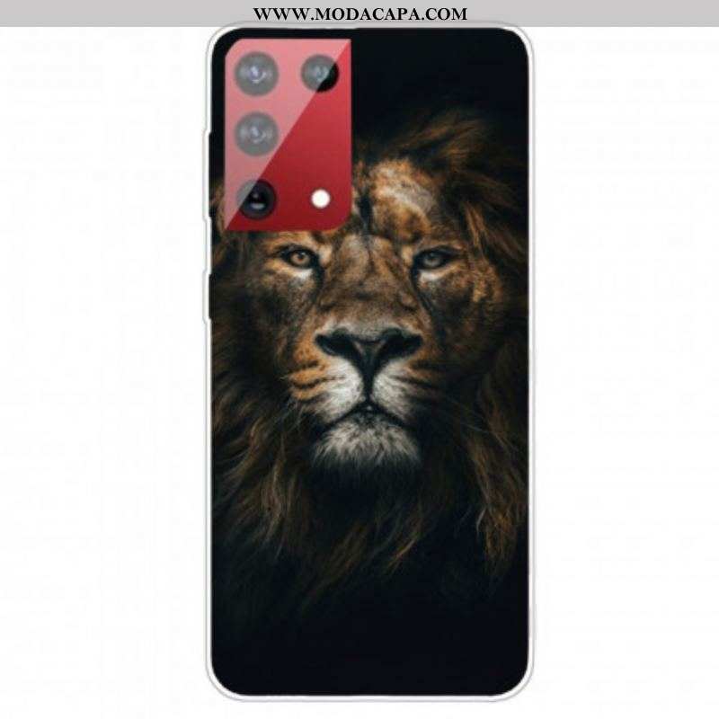 Capa Para Samsung Galaxy S21 Ultra 5G Fabuloso Felino