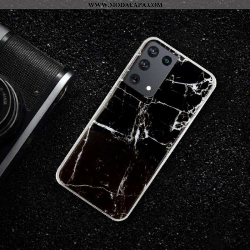 Capa Para Samsung Galaxy S21 Ultra 5G Mármore Clássico