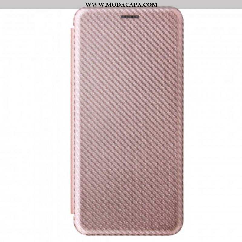 Capa De Celular Para Samsung Galaxy S21 Ultra 5G Flip Fibra De Carbono