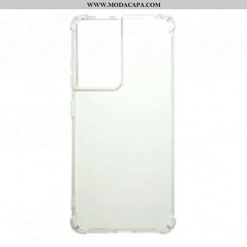 Capa Para Samsung Galaxy S21 Ultra 5G Cantos Reforçados Sem Costura