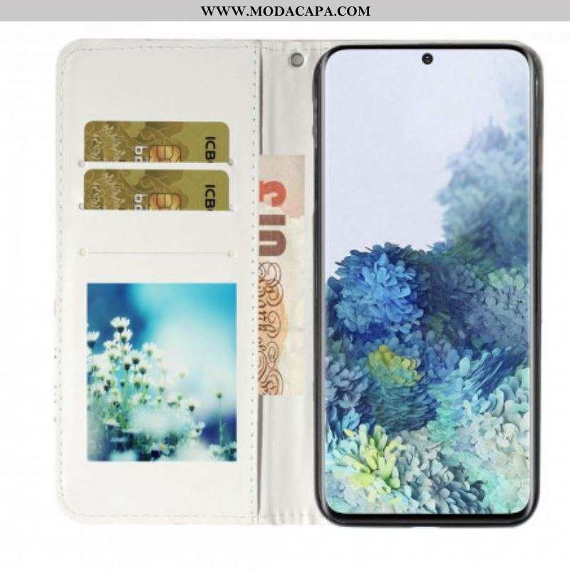 Capa Flip Para Samsung Galaxy S21 Ultra 5G Rei Elefante