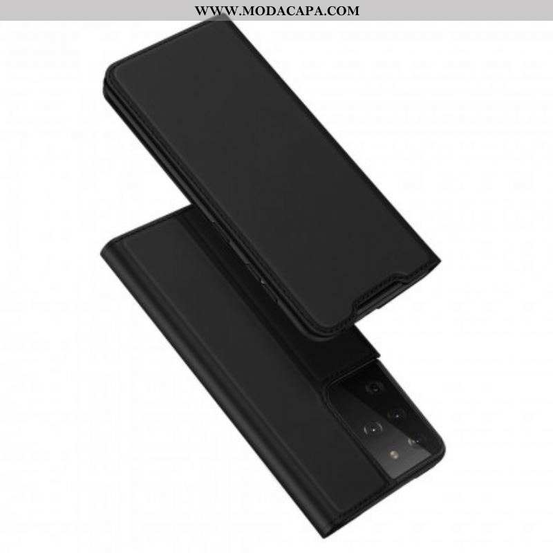 Capa De Celular Para Samsung Galaxy S21 Ultra 5G Flip Skin Pro Dux Ducis