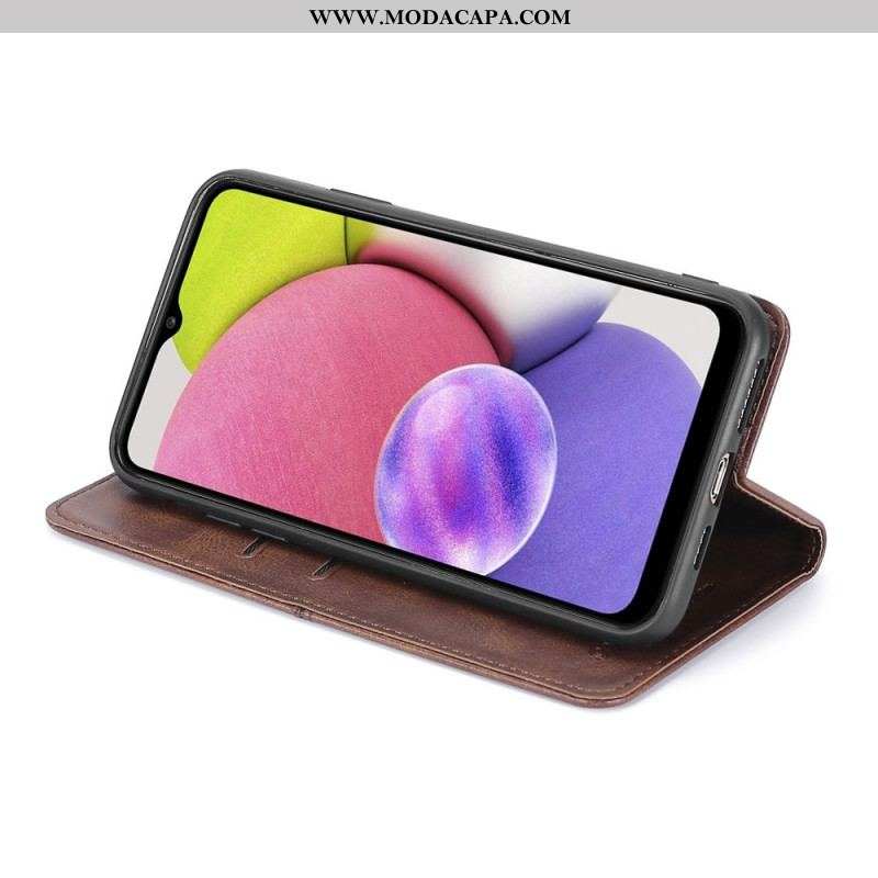 Capa De Celular Para Samsung Galaxy S22 5G Flip Estilo Alta Costura De Couro