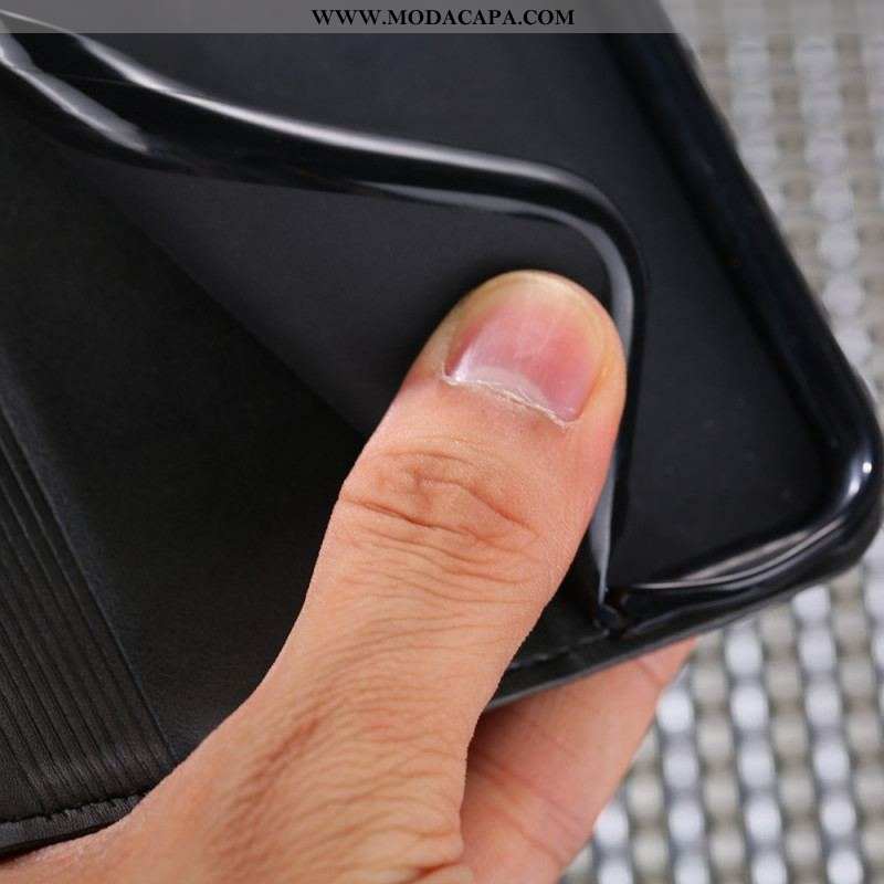 Capa De Celular Para Samsung Galaxy S22 5G Flip Estilo Alta Costura De Couro