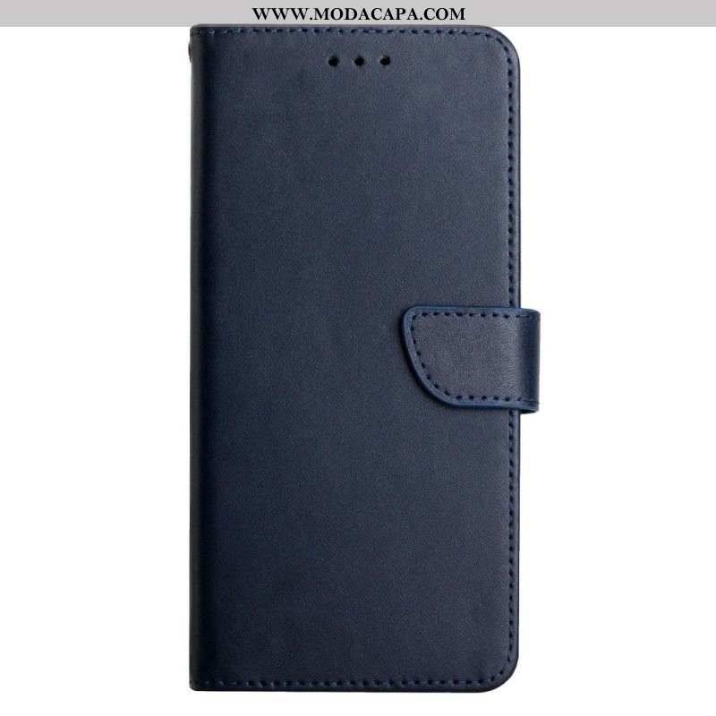 Capa Flip Para Samsung Galaxy S22 5G Couro Napa Genuíno