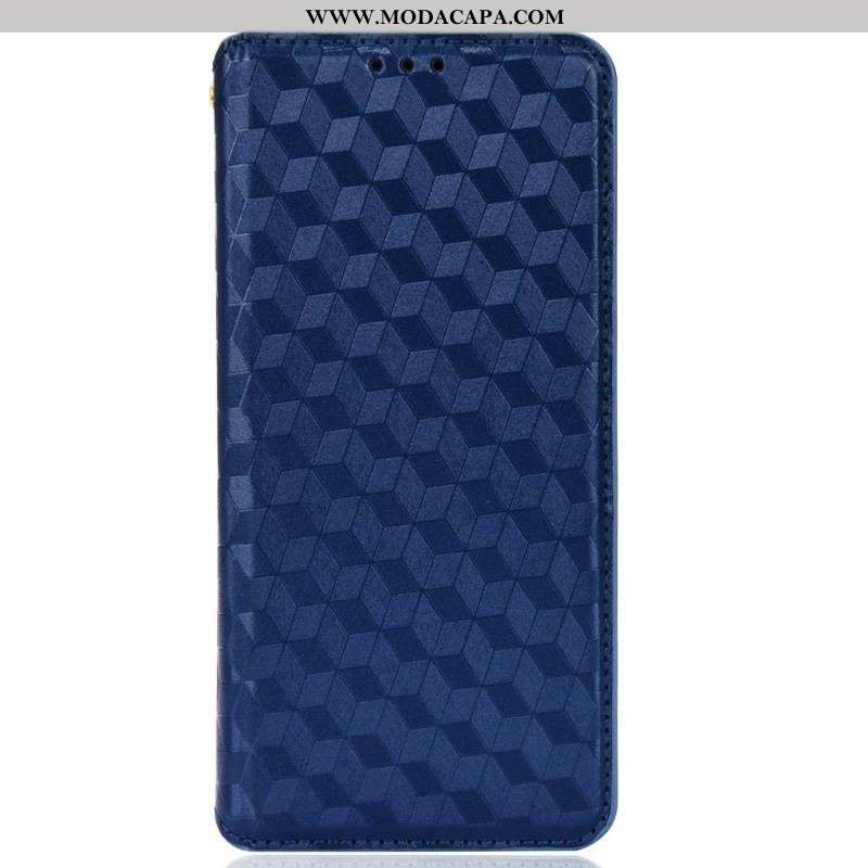 Capa De Celular Para Samsung Galaxy S22 5G Flip Efeito Couro Diamante