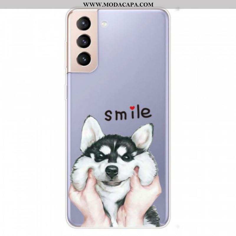 Capa Para Samsung Galaxy S22 5G Cachorro Sorridente