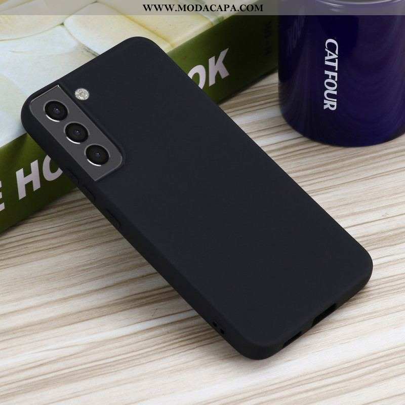 Capa Para Samsung Galaxy S22 Plus 5G Silicone Líquido Com Cordão