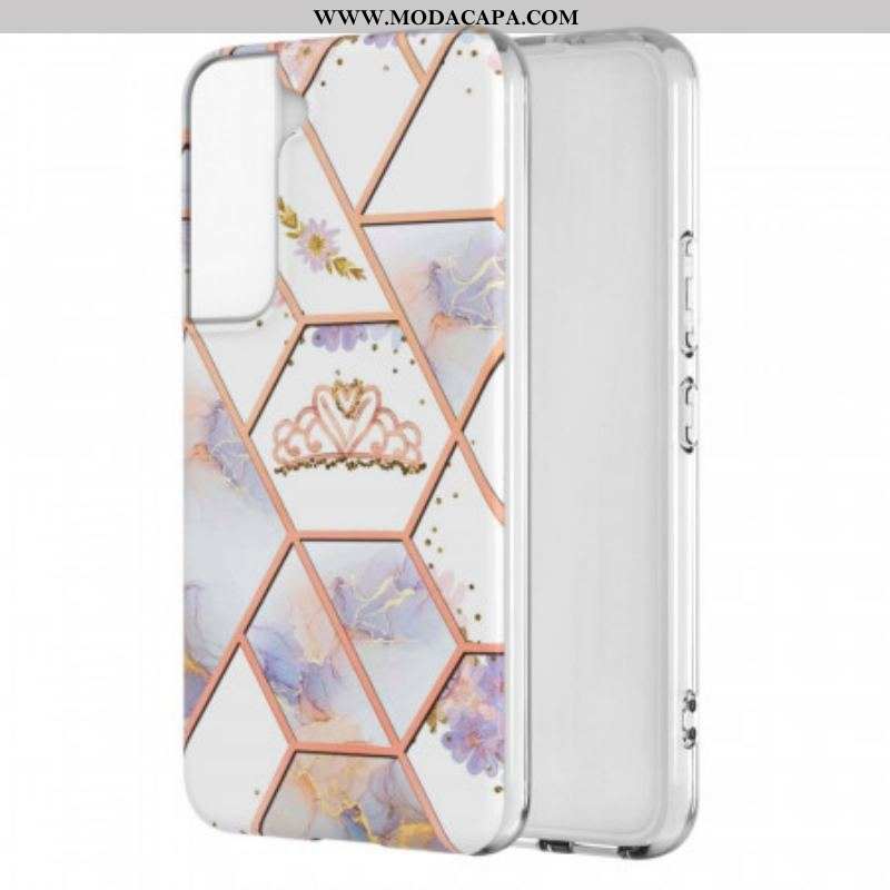 Capa Para Samsung Galaxy S22 Plus 5G Coroa De Mármore