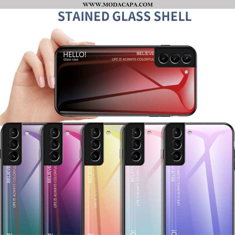 Capa Para Samsung Galaxy S22 Plus 5G Olá Vidro Temperado