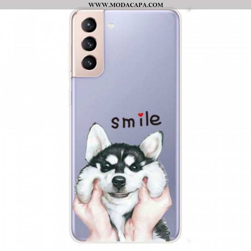 Capa Para Samsung Galaxy S22 Plus 5G Cachorro Sorridente