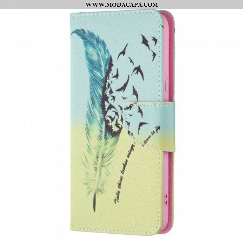 Capa Folio Para Samsung Galaxy S22 Plus 5G Aprender A Voar