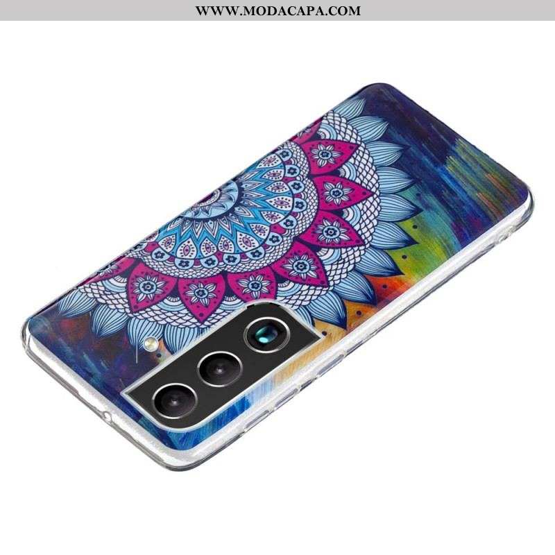 Capa Para Samsung Galaxy S22 Plus 5G Série Floral Fluorescente