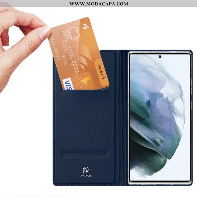 Capa De Celular Para Samsung Galaxy S22 Ultra 5G Flip Skin Pro Dux Ducis