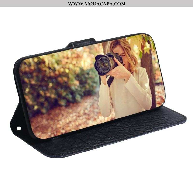 Capa Folio Para Samsung Galaxy S22 Ultra 5G Ernesto O Lobo