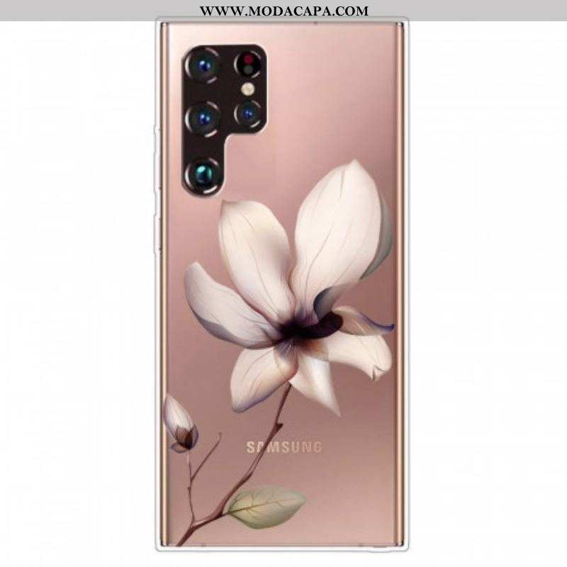 Capa Para Samsung Galaxy S22 Ultra 5G Floral Premium