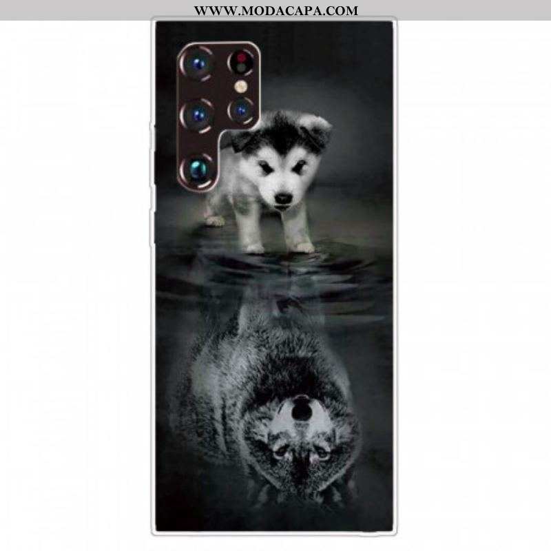 Capa Para Samsung Galaxy S22 Ultra 5G Sonho De Cachorrinho