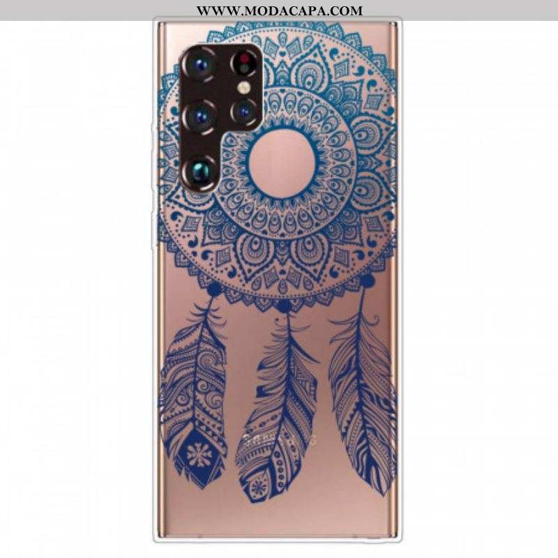 Capa Para Samsung Galaxy S22 Ultra 5G Mandala De Flor Única