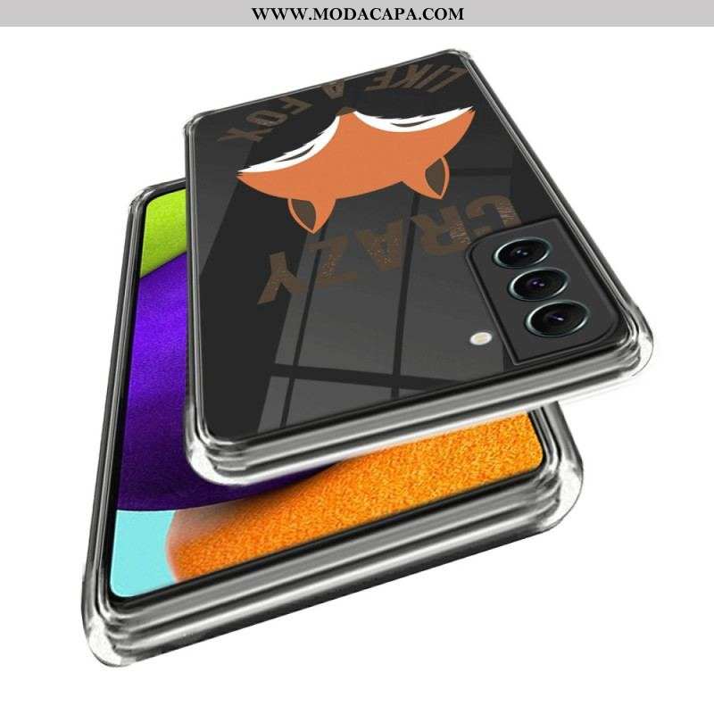 Capa Para Samsung Galaxy S23 5G Louco Transparente Como Uma Raposa