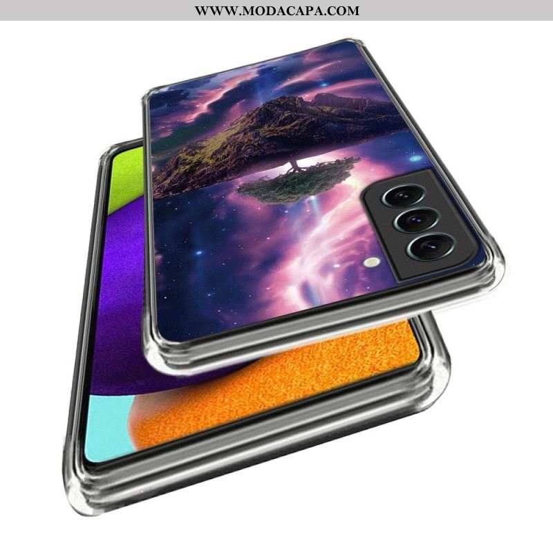 Capa Para Samsung Galaxy S23 5G Árvore Futurista De Silicone