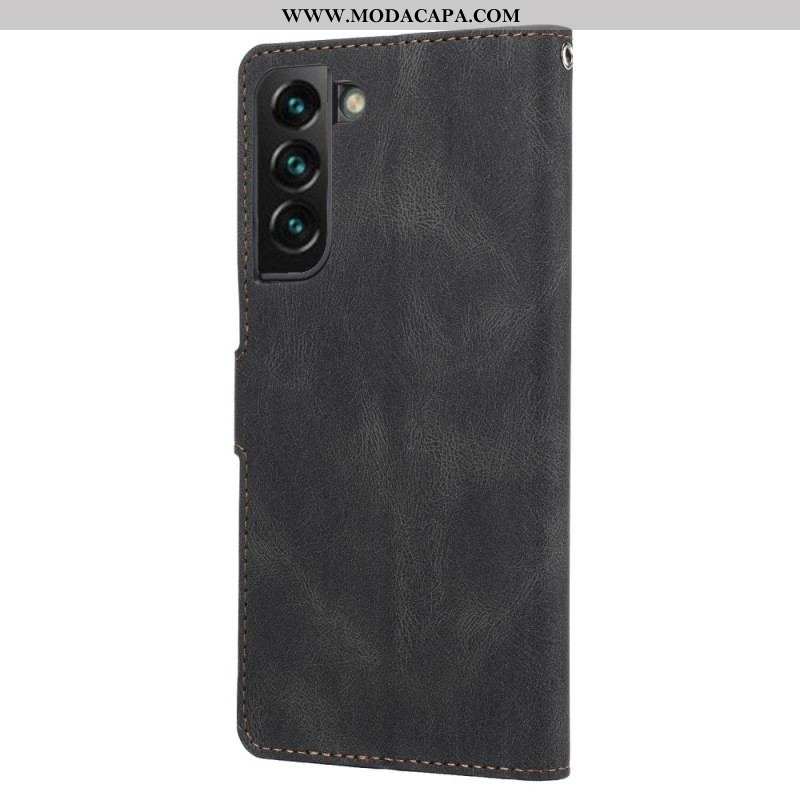 Capa Em Pele Para Samsung Galaxy S23 5G Unido