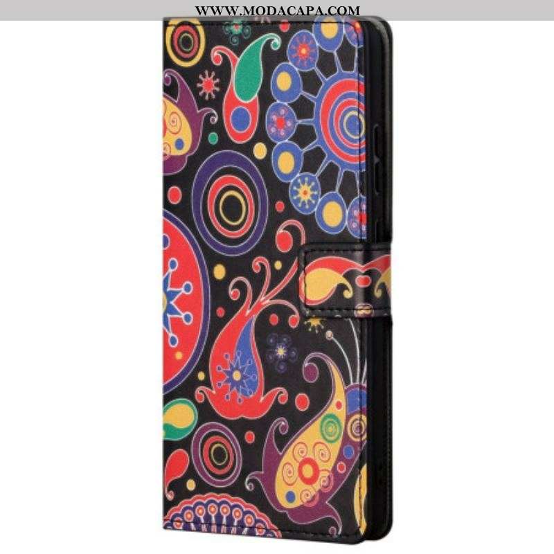 Capa Flip Para Samsung Galaxy S23 5G Paisley