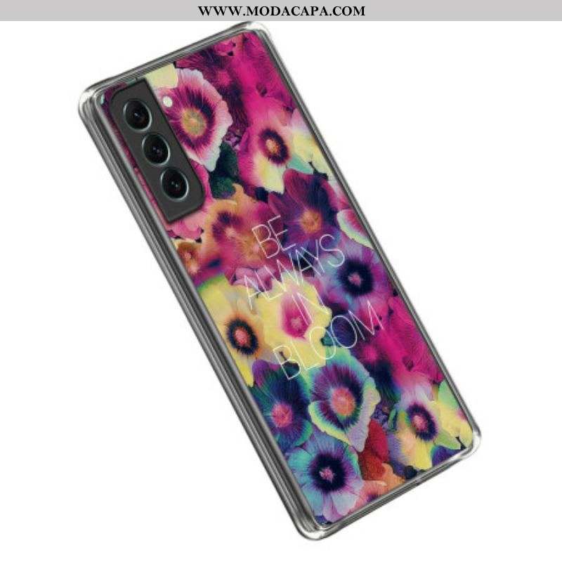 Capa Para Samsung Galaxy S23 5G Silicone Esteja Sempre Em Flor