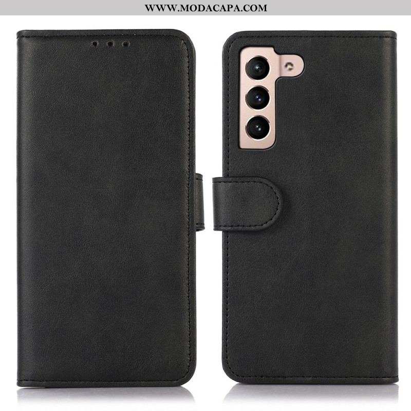 Capa Flip Para Samsung Galaxy S23 5G Estilo De Couro