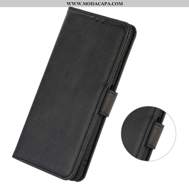 Capa Flip Para Samsung Galaxy S23 5G Estilo De Couro