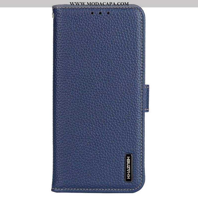 Capa Folio Para Samsung Galaxy S23 5G Khazneh Lichia Couro