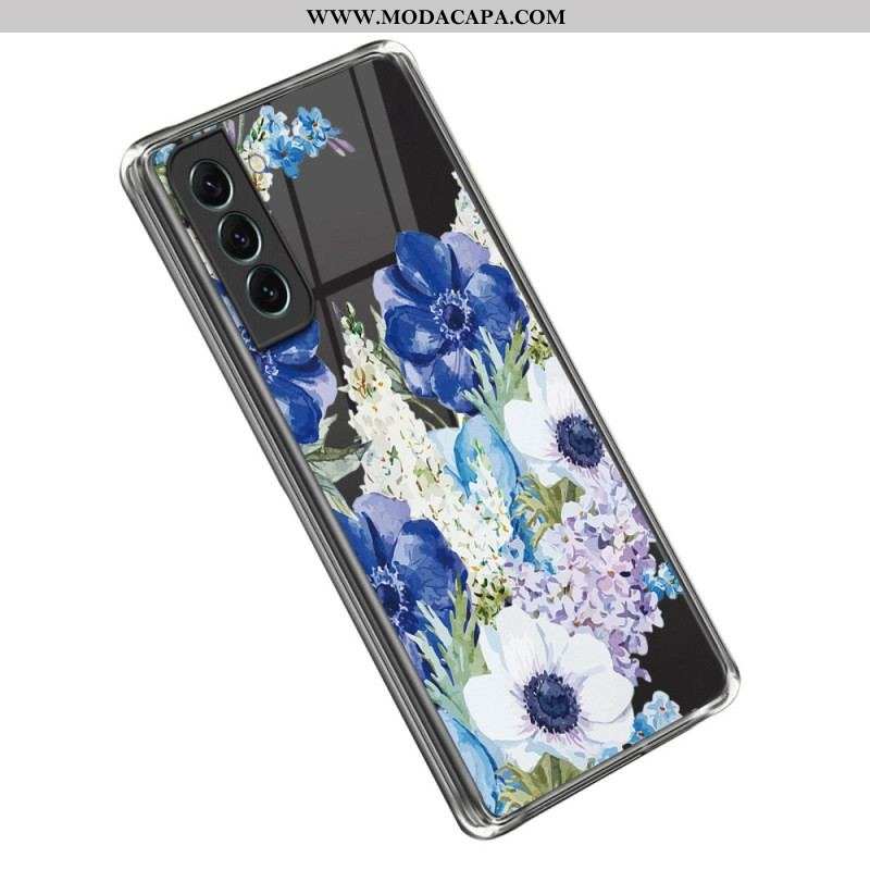Capa De Celular Para Samsung Galaxy S23 Plus 5G Flores Sem Costura