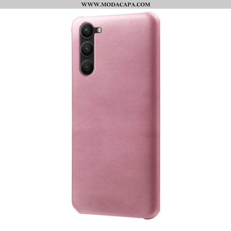 Capa De Celular Para Samsung Galaxy S23 Plus 5G Efeito Couro