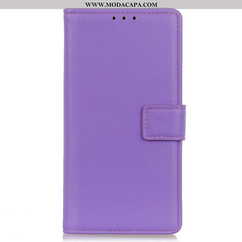 Capa Flip Para Samsung Galaxy S23 Plus 5G Couro Sintético