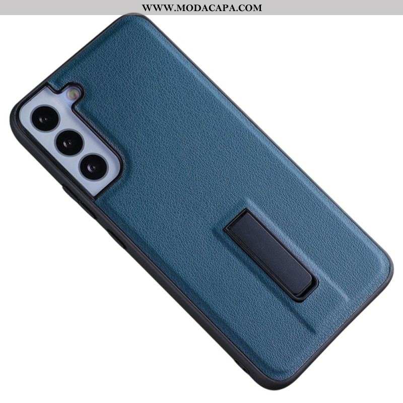 Capa Para Samsung Galaxy S23 Plus 5G Couro Sintético Com Suporte