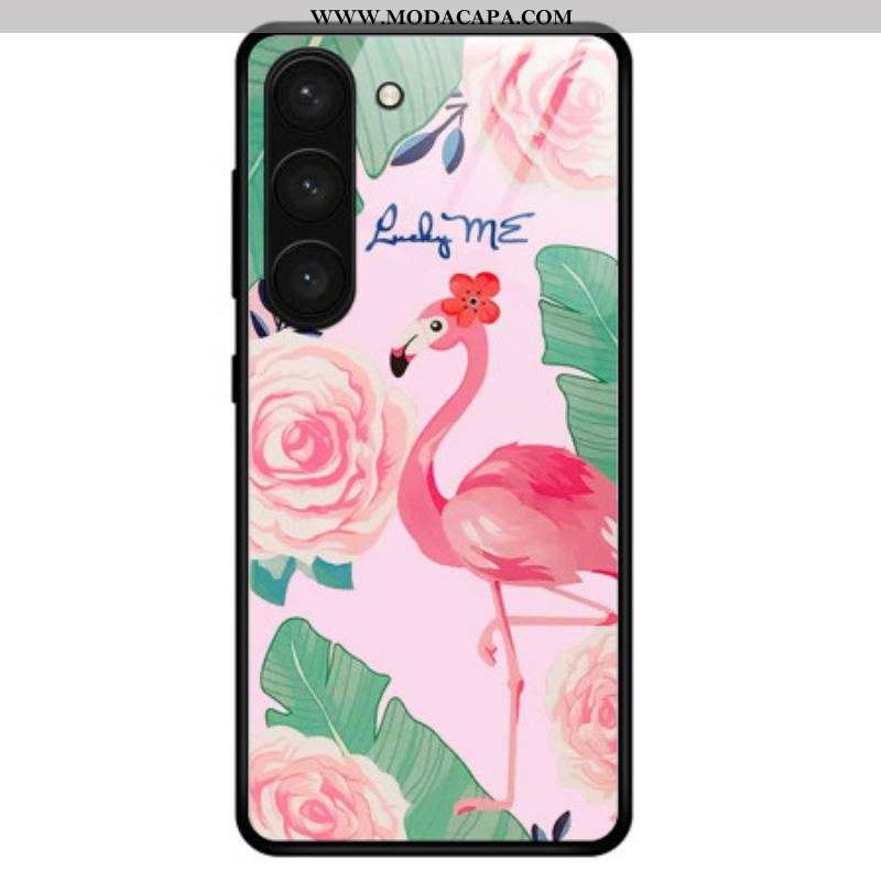 Capa Para Samsung Galaxy S23 Plus 5G Vidro Temperado Flamingo
