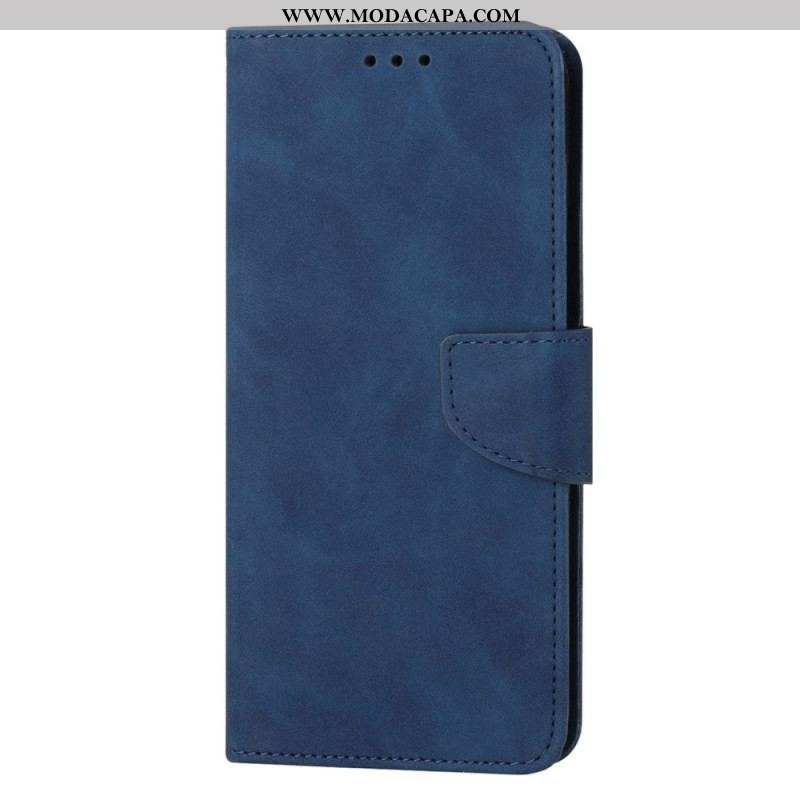 Capa Folio Para Samsung Galaxy S23 Plus 5G Estilo Vintage De Couro