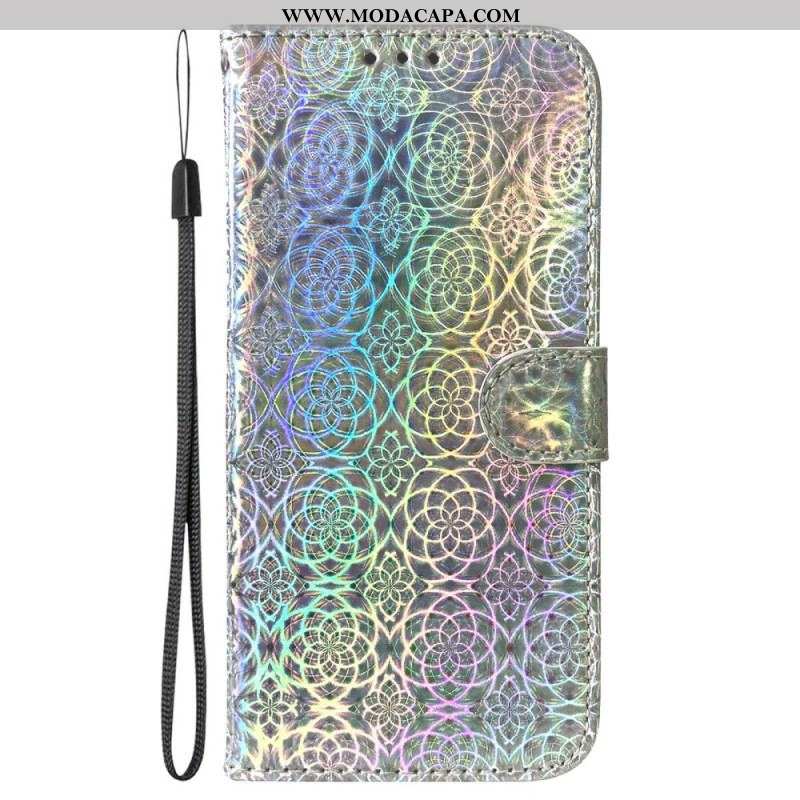 Capa Flip Para Samsung Galaxy S23 Plus 5G Estilo Discoteca