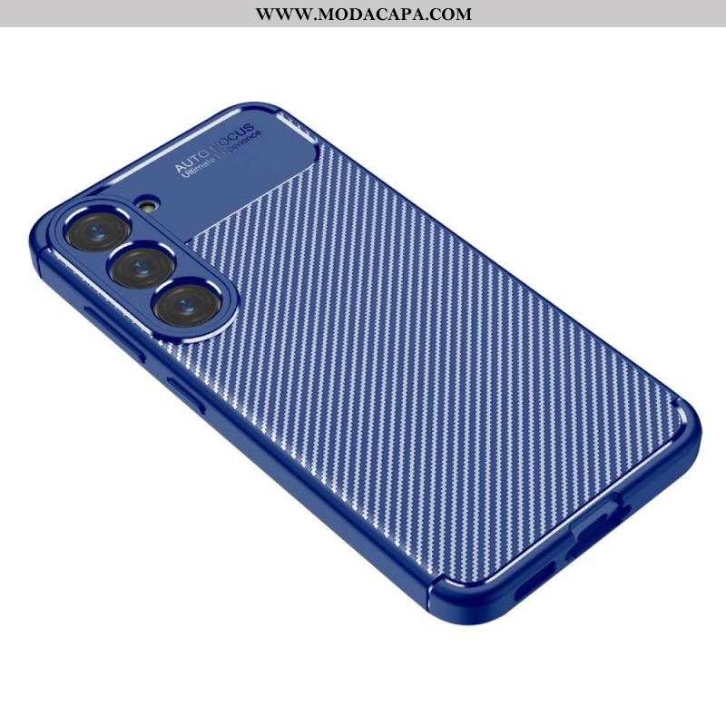 Capa Para Samsung Galaxy S23 Plus 5G Fibra De Carbono Flexível