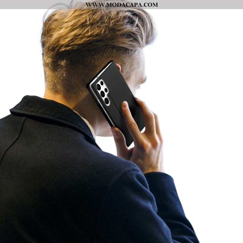 Capa De Celular Para Samsung Galaxy S23 Ultra 5G Flip Skin Pro Series Dux Ducis