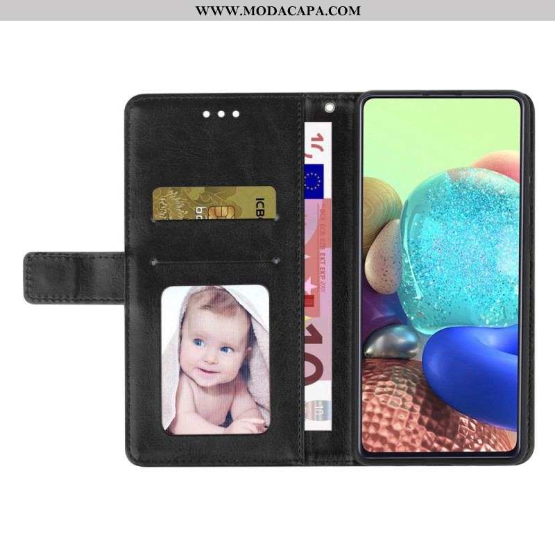 Capa Flip Para Samsung Galaxy S23 Ultra 5G De Cordão Design Y Strappy
