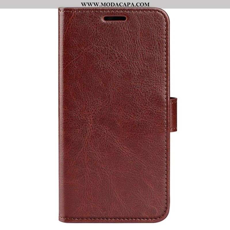 Capa Folio Para Samsung Galaxy S23 Ultra 5G Efeito Couro Vintage