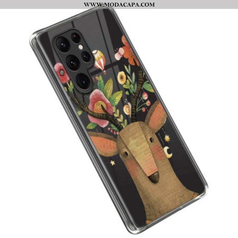 Capa Para Samsung Galaxy S23 Ultra 5G Cervo Tribal