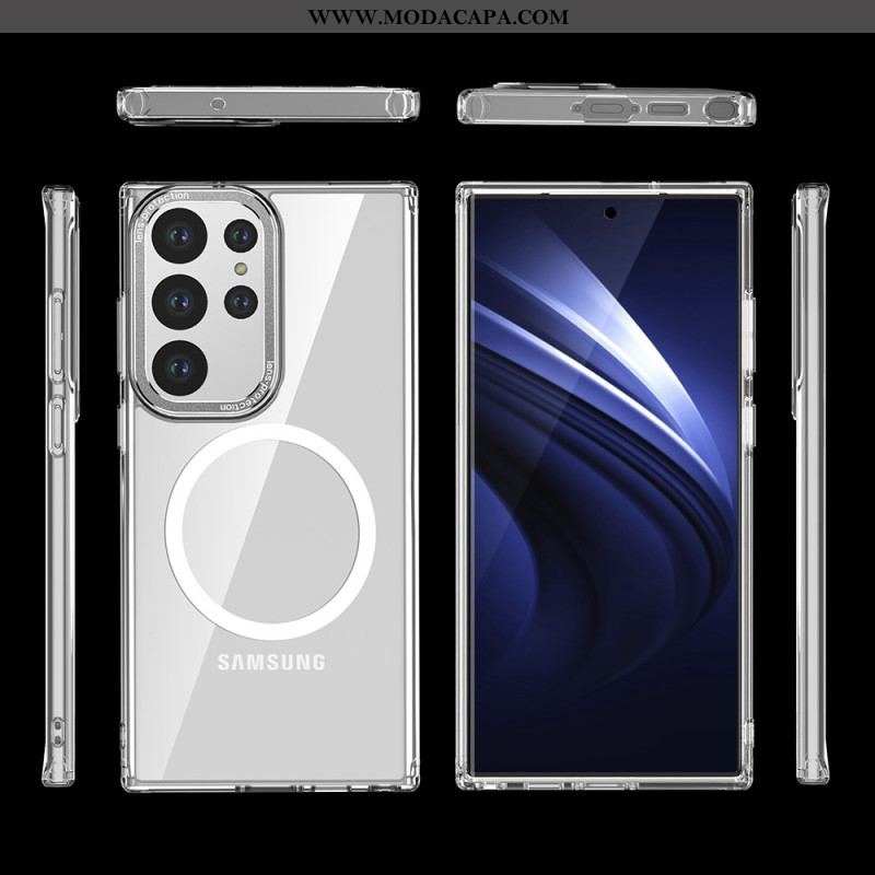 Capa Para Samsung Galaxy S23 Ultra 5G Compatível Com Magsafe Transparente
